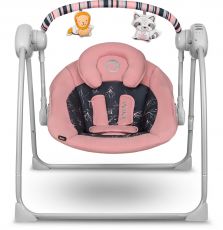 Дитячі електрокачелі / шезлонг Lionelo Ruben Pink Baby